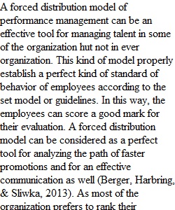 Forced distribution model